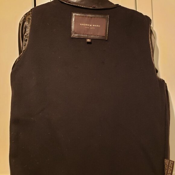 Men's Leather Three-Quarter Jacket - Picture 3 of 3